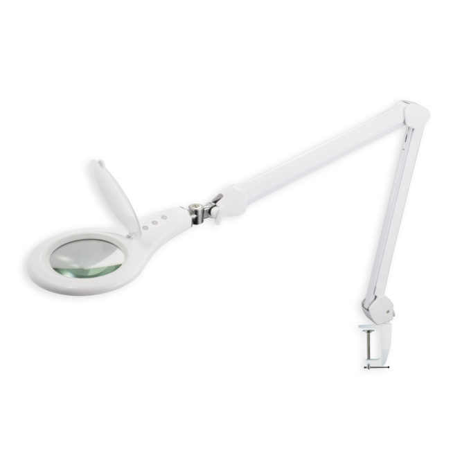 Round 5" Professional Magnifier Lamp With Dimmer MAGNIFICO